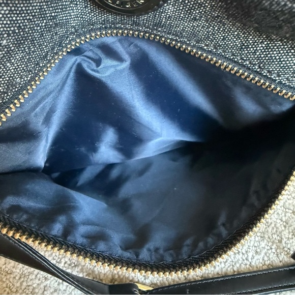 Tommy Hilfiger Nautical Stripe Canvas Vegan Leather  Adjustable Crossbody Bag - Picture 7 of 8